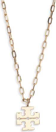 Tory Burch Icon Pendant Necklace in Tory Gold at Nordstrom