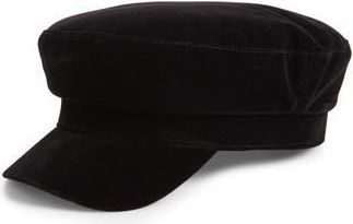 Nordstrom Rack Velvet Newsboy Cap in Black at Nordstrom Rack
