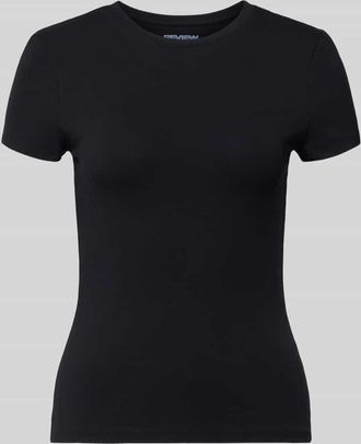 Review Slim Fit T-Shirt aus Baumwoll-Mix in Black, Gr&ouml;&szlig;e XL