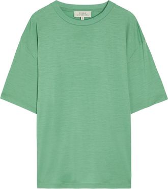 STUDIO NICHOLSON Wool-jersey T-shirt - Green Light - M