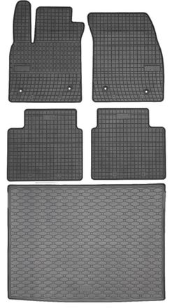 OEM Juego De Alfombrillas De Goma Para Coche Y Alfombrilla Para Maletero Para Ford Focus Iv Hatchback (2018)