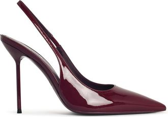 PARIS TEXAS Lidia Rouge Noir Pele Slingbacks