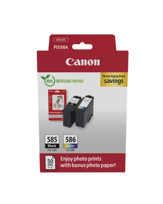 OEM Canon Pg-585/cl-586 Pvp Cartucho De Tinta 2 Pieza(s) Original Negro, Cian, Magenta, Amarillo