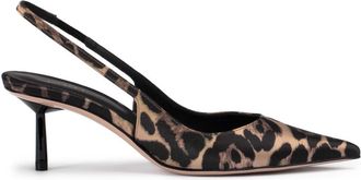 Le Silla Bella 60mm leopard-print pumps - women - Satin/Nappa Leather/Calf Leather - 37 - Brown