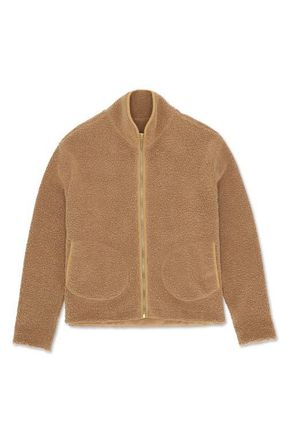 Fortela Teddy Wool Soft Fit Jacket in Camel at Nordstrom, Size Xx-Large Eu