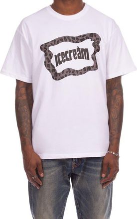 Icecream Leo Cotton Graphic T-Shirt in White at Nordstrom, Size Xx-Large