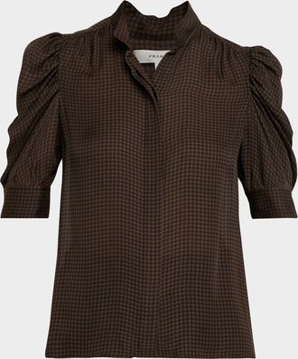 Frame Denim The Houndstooth Blouse