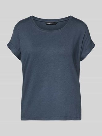 Only Regular Fit T-Shirt aus Viskose-Mix Modell MOSTER in Rauchblau, Gr&ouml;&szlig;e XS