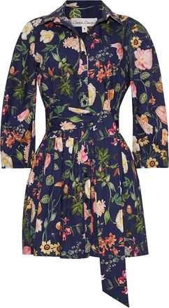 Cara Cara Raya mini-jurk met bloemenprint - Blauw