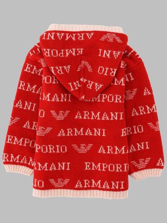 Emporio Armani Wool-Blend Coat - Red