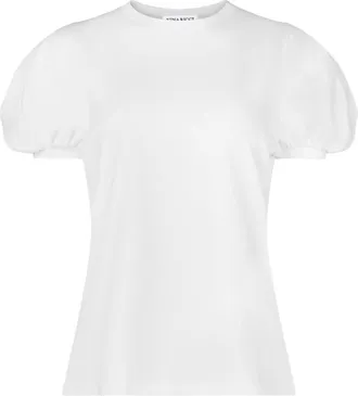 Nina Ricci puff-sleeve cotton T-shirt - women - Cotton - S - White