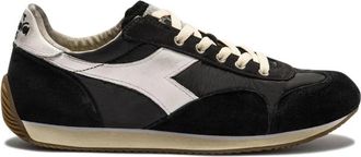 Diadora Equipe Vela SW - Heren - Sneakers - Zwart - 40 EU - Leer - Schoenen