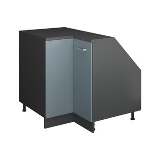 Vicco Armario Para Techo Inclinado Armario De Esquina Rion, Gris Azulado, 75.6 X 81.6 Cm Con 1 Puerta, Carcasa Del Armario 60 Cm De Profundidad, Vicco