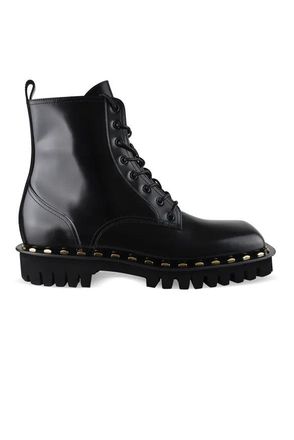 Balmain lakleren enkellaarzen met studs