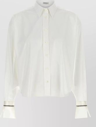 Brunello Cucinelli cotton-blend relaxed-fit shirt