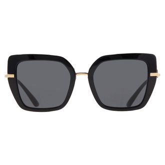 Dolce & Gabbana Dark Grey Butterfly Ladies Sunglasses DG4474 501/87 53
