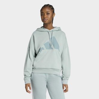 adidas Kapuzensweatshirt ADIDAS SPORTSWEAR W BL FT HD, Damen, Gr. XXL, wosa, Obermaterial: 55% Baumwolle, 36% Polyester, 9% Viskose, Sweatshirts Kapuzensweat