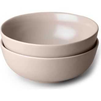 Fable Interiors The Ramen Set of 2 Bowls in Desert Taupe at Nordstrom