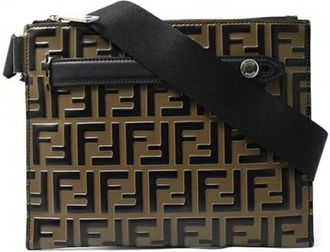 Fendi Vintage, unisex, Bruin, ONE Size, Leer, Pre-owned Leather fendi-bags