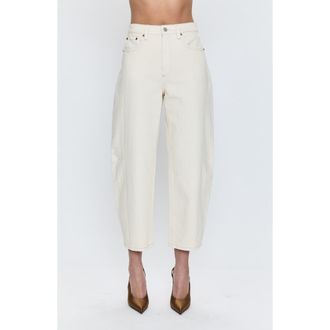 Pistola Denim Eli Ankle Barrel Jeans in Ecru at Nordstrom Rack, Size 28