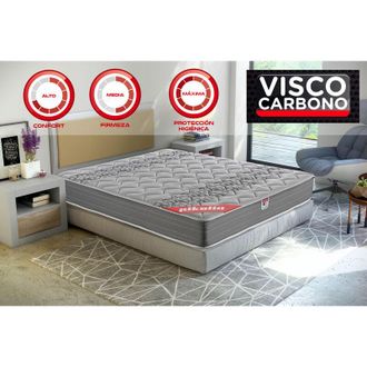 Pikolin Pikolin - Colch&oacute;n egeo viscoel&aacute;stico carbono de gama alta 24cm firmeza media m&aacute;xima calidad y confort 90x190