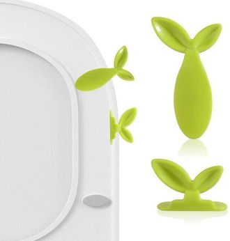 OEM Juego De 2 Asas Adhesivas Para Asiento De Inodoro - Elevador De Asiento De Inodoro Manos Libres Para El Ba&ntilde;o De Casa
