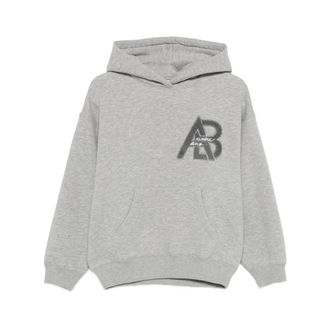 Anine Bing Jaci Hoodie Letterman - Dames - Hoodies - Grijs - XS - Katoen - Hoodies & sweatvesten