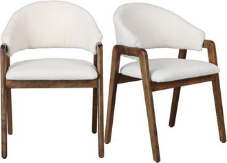 Moloo de tela color crudo y fresno te&ntilde;ido de nogal (x2)