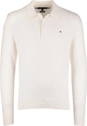 Tommy Hilfiger V-hals Truien - Heren - V-hals truien - Beige - S - Katoen - Truien & Vesten