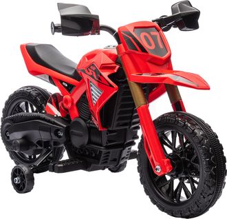 OEM Moto El&eacute;ctrica Para Ni&ntilde;os De +3 A&ntilde;os Moto De Bater&iacute;a Para Ni&ntilde;os 12v Con Ruedas Auxiliar Y Bocina Carga 30 Kg Rojo