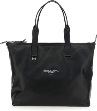 Dolce & Gabbana Dolce & Gabbana Black Logo Tote Bag