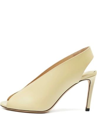 Jimmy Choo London slingback leather pumps - Yellow