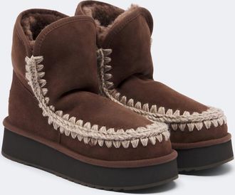 Mou Suede platform ankle boots