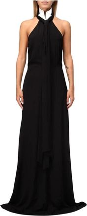 Karl Lagerfeld Dames, Jurken, Zwart, Maat: M Poliester