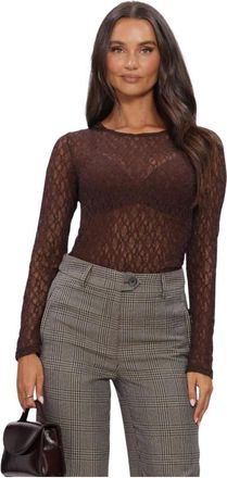 Co'Couture Overhemden, Dames, Bruin, XS, Barna CC O-Neck Blouse