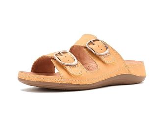 Clarks Cecily Step Womens Sandals Light Ochre Nubuck : 8.5 B - Medium, Suede