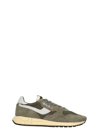 Autry Light Green Suede Contrast Sneakers