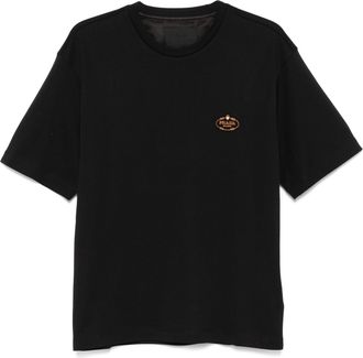 Prada T-Shirt mit Logo-Patch