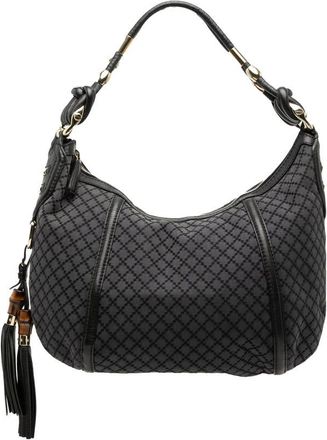 Gucci Pre-owned Gucci Medium Diamante Canvas Techno Horsebit Hobo Ladies 7JDDYJQQTH3X2LXJ