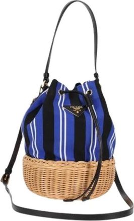 Prada Pre-owned Vintage Bucket Bag - Dames - Vintage Tas - Veelkleurig - ONE Size - Leer - Vintage