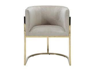 VENTE-UNIQUE.COM Silla terciopelo beige