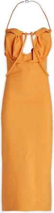 Jacquemus Midi Jurk - Dames - Casual kleedjes - Geel - 2XS - Kleedjes