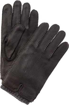 Vince Handsewn Leather & Cashmere Gloves