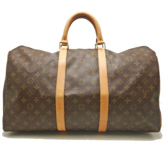 Louis Vuitton Monogram Brown Pvc Boston Bag (Pre-Owned)