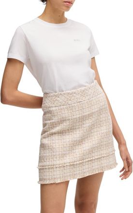 Boss Orange by Hugo Boss Esogo Crewneck Cotton T-Shirt in White at Nordstrom Rack, Size Xx-Large