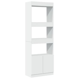 vidaXL Aparador Alto Madera De Ingenier&iacute;a Blanco 63x33x180 Cm Vidaxl