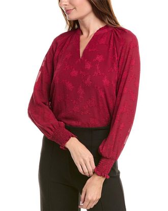 Nanette Lepore Pebble Crepe Blouse