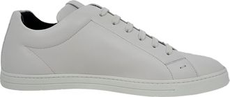 Fendi Fendi lage sneakers met logo-print in wit leer