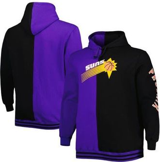 Mitchell & Ness Mens Mitchell & Ness Purple/Black Phoenix Suns Big & Tall Hardwood Classics Split Pullover Hoodie at Nordstrom, Size Xxx-Large