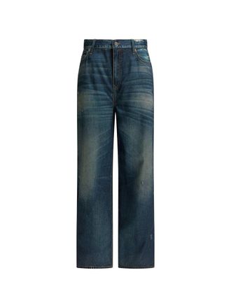 Golden Goose Journey Ws Boyfriend Melody Pant Archive Denime Print